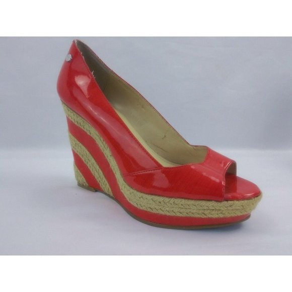 Calvin Klein Women's Coral Peep Toe Espadrille - Picture 1 of 12